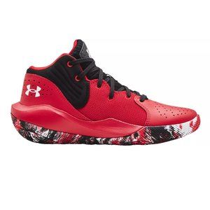 Kids Under Armour Sneakers: Red + Black, Size 5.5 Big Kid